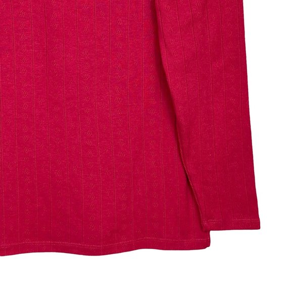 Old Navy Pointelle Ribbed Scoop Neck Top Love Song Women’s Large - Picture 5 of 11